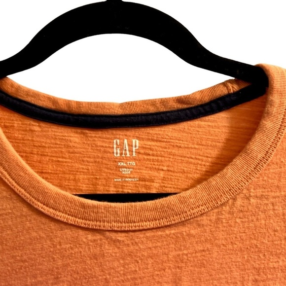gap T-Shirt V-Neck Orange Sz XXL - Picture 3 of 6